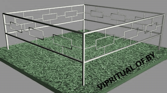 Ограда ритуальная №11